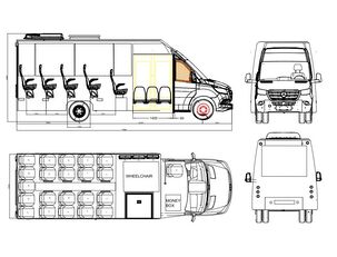 новий пасажирський мікроавтобус Mercedes-Benz Frontniederflur Sprinter 515/517  Daily