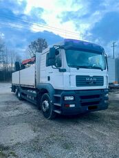 бортова вантажiвка MAN TGA 26.360 Flatbed + crane