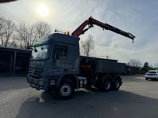 бортова вантажiвка Mercedes-Benz 3344K 6x4 Flatbed + Crane Fassi F235XP