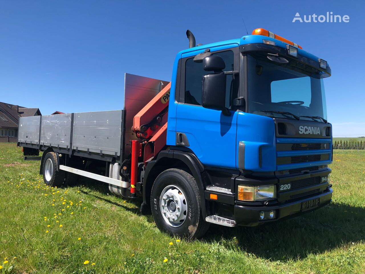 бортова вантажiвка Scania D94 HDS Palfinger 12ton/m pierwszy własciciel sprowadzona