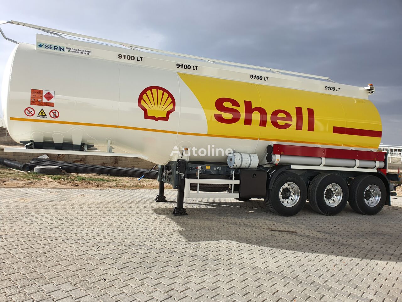 нова цистерна ПММ Serin Aluminium Fuel Tank Semi Trailer