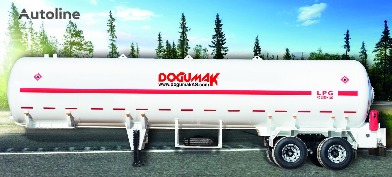 новая газовая цистерна Doğumak 45-60 M3 LPG SEMI TRAILER TRANSPORT TANKER TANDEM AXLE