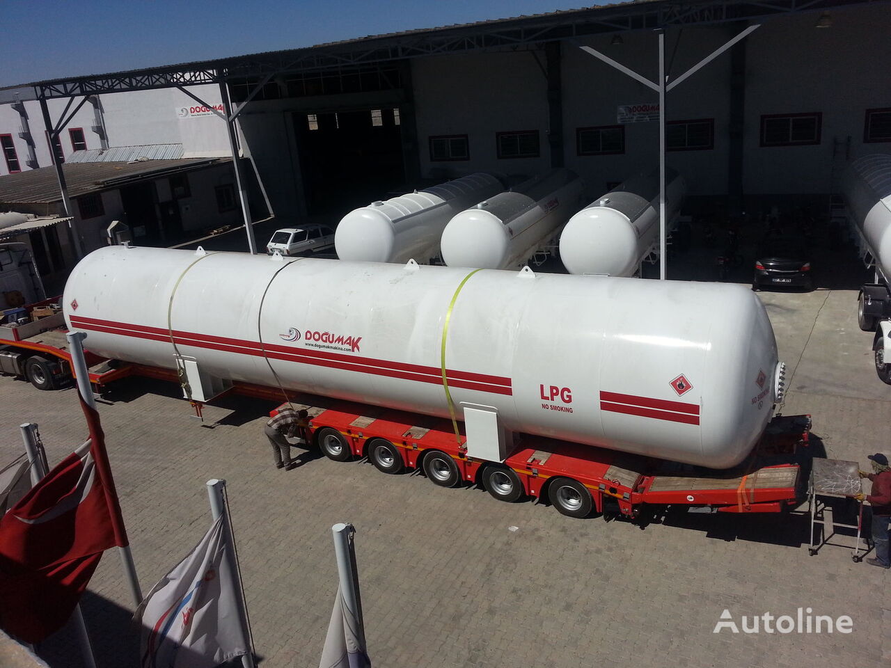 новая газовая цистерна Doğumak Yeni Lpg Storage Tank 115m3 gaz tankeri römork