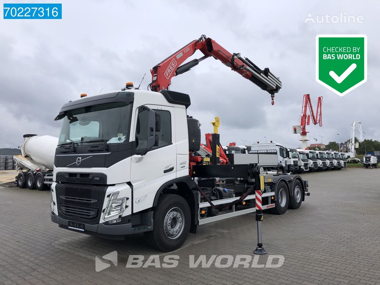 новий гаковий мультиліфт Volvo FM 460 6X2 Fassi F235 Kran Crane Hyva 20-57S Liftachse Euro 6