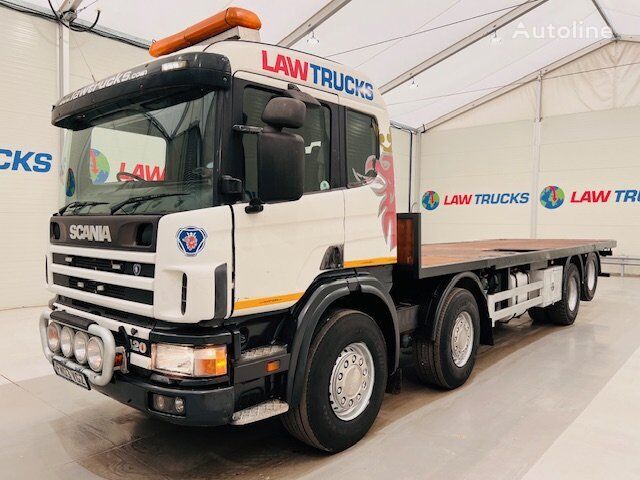 грузовик платформа Scania 124 420 8x2 Sleeper Cab Flatbed