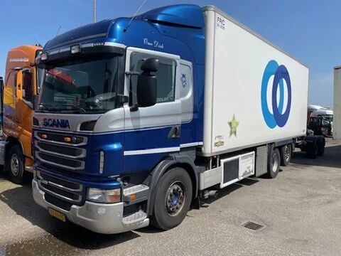 изотермический фургон Scania R420 6 x 2 Retarder, Chereau bak, Multi temp, dual temp