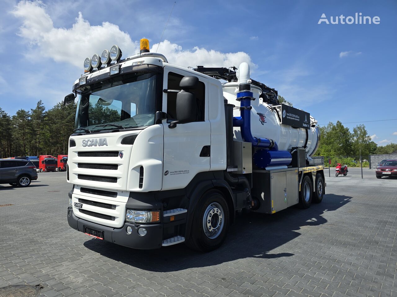 Купить ассенизатор Scania Saugbagger Larsen FlexVac 311 Vacuum suction  loader Польша, MX30589