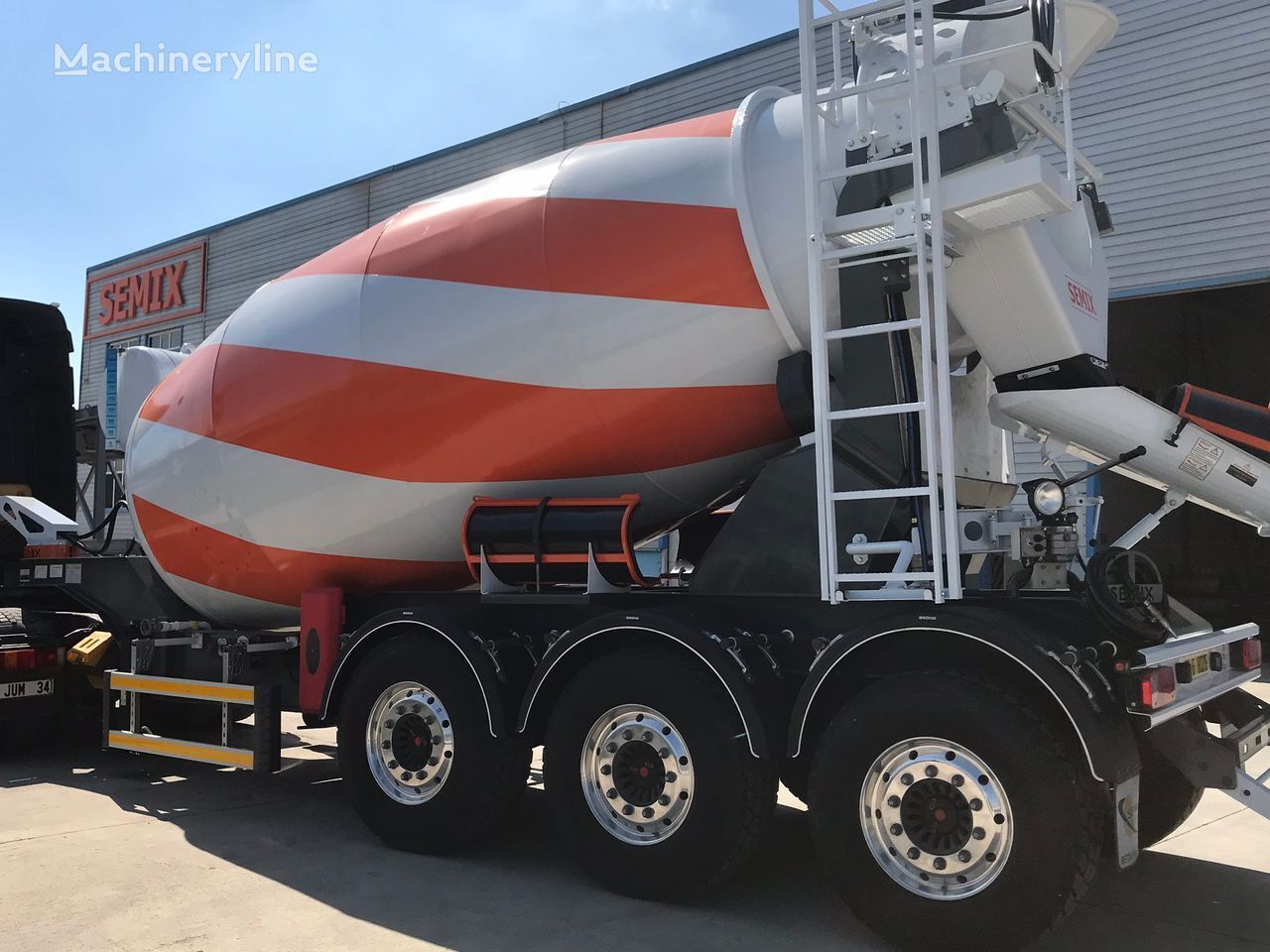 новий напівпричіп бетонозмішувач Semix 12 m³ Semi Trailer Beton Mixer