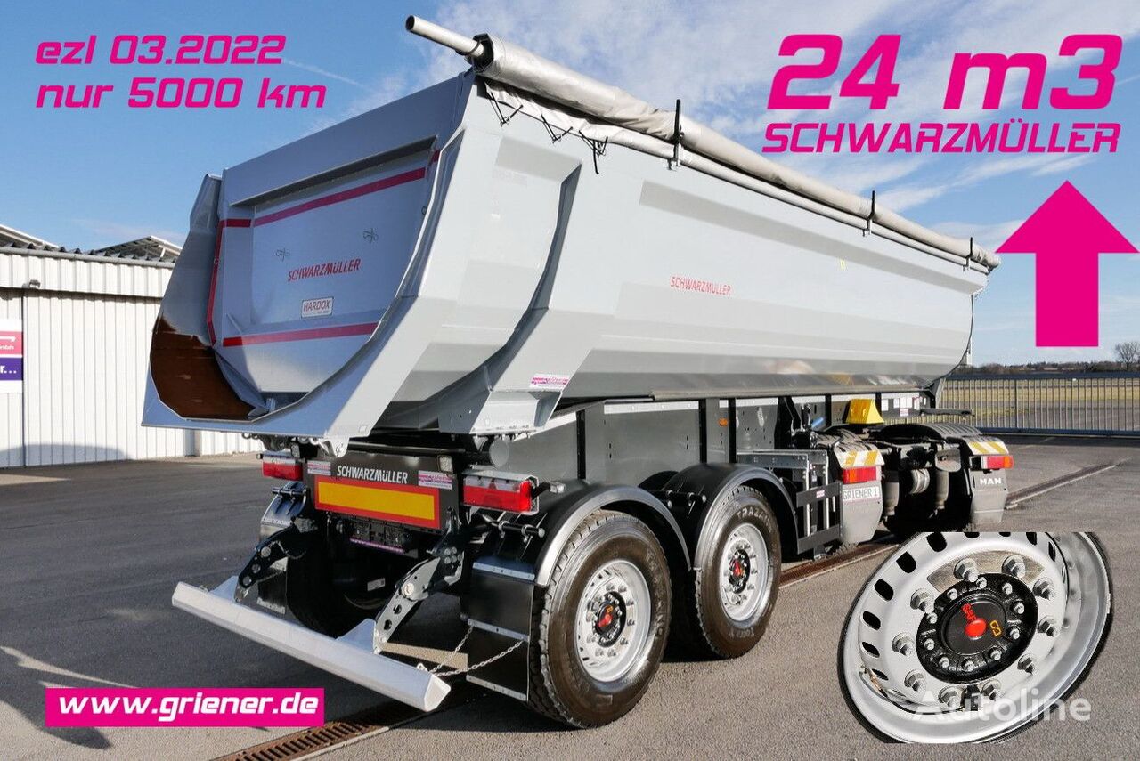 напівпричіп самоскид Schwarzmüller K serie /HARDOX /STAHLMULDE 24 m³ / 2-ACHS !!!!!