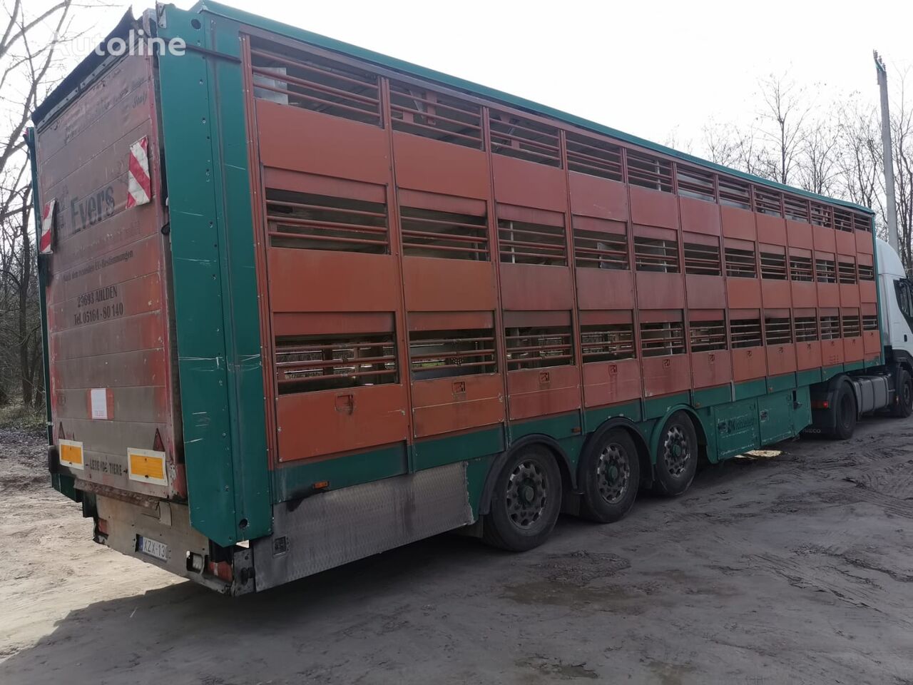 напівпричіп скотовоз Michieletto 3 FLOORS, FIXED , 9500kg, 2008