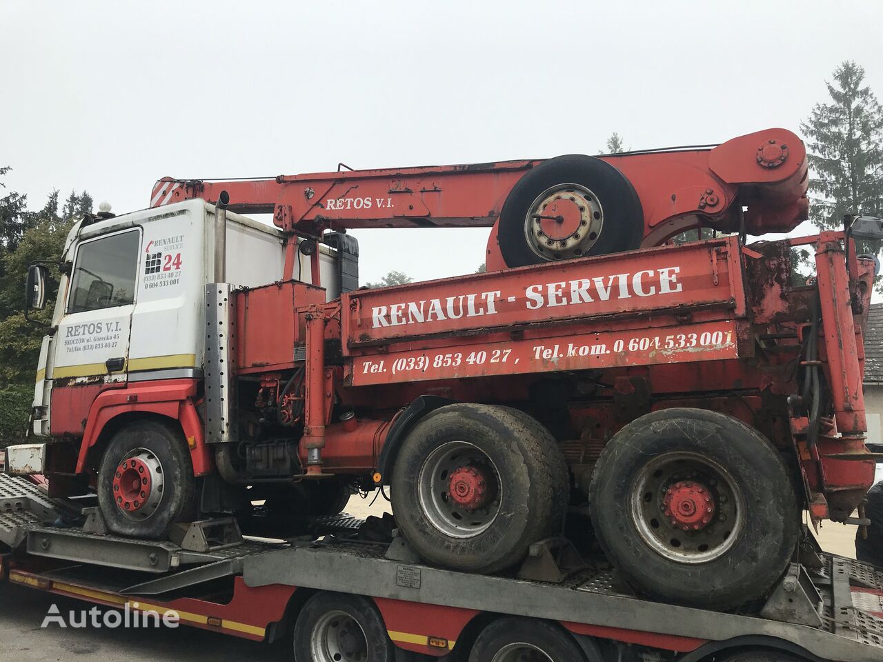 кузов эвакуатора Renault Major Holownik Pomoc Drogowa Roadside assistance