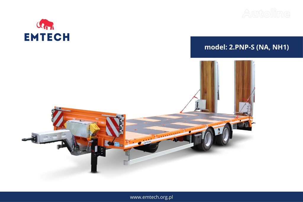новий причіп низькорамна платформа Emtech SERIA: PNP MODEL: 2.PNP-S (NA,NH1)