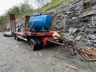 причіп низькорамна платформа Kel-Berg machine trailer w/ hydraulic drawbridges