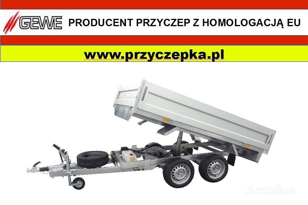 новий причіп самоскид Gewe P3500 F/3 Kiper elektryczny, wywrot do tyłu