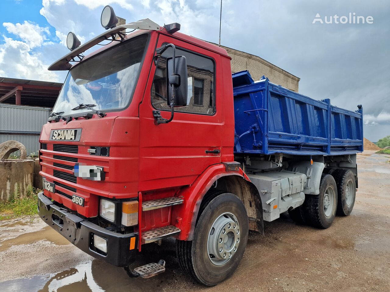 самосвал Scania 113 big axel 6x4