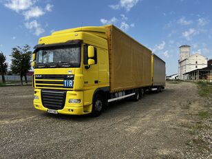 тентована вантажiвка DAF XF 105 460 + причіп штора