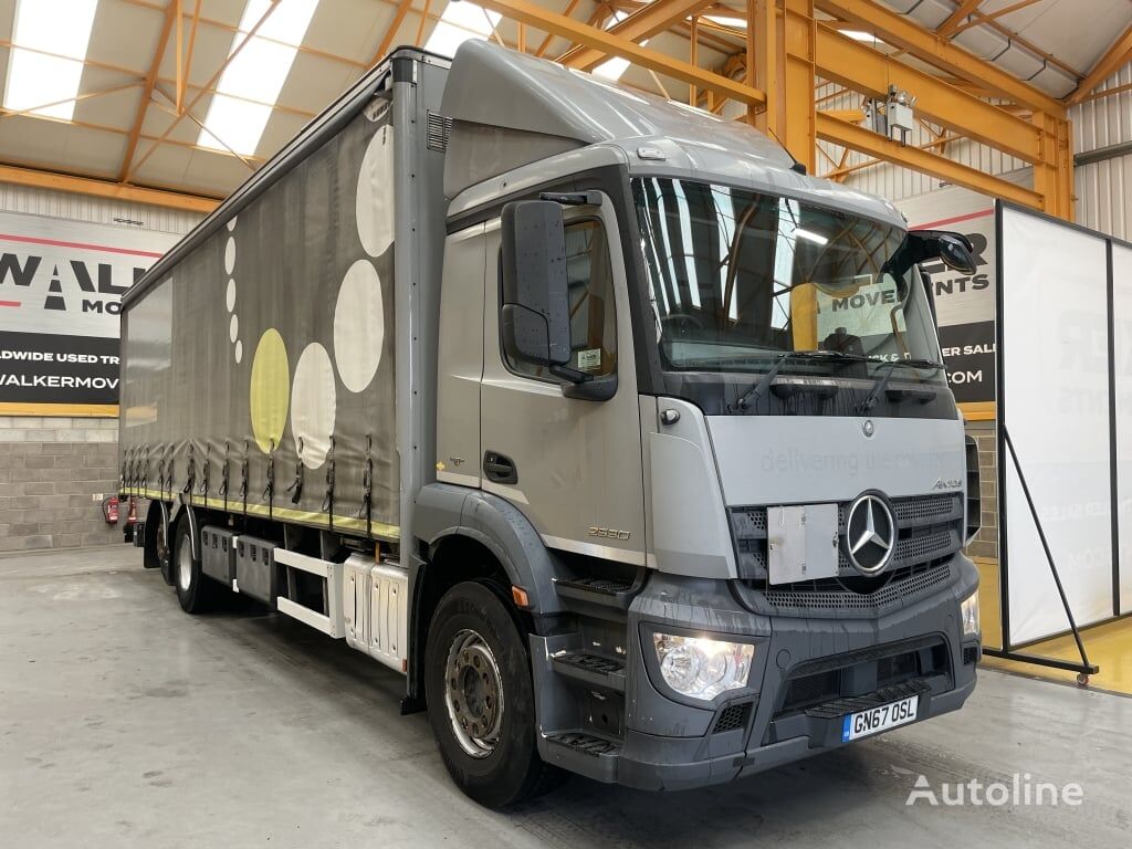 тентована вантажiвка Mercedes-Benz ANTOS 2530 *EURO 6*, 6X2, 26 TONNE CURTAINSIDER – 2017 – GN67 OS