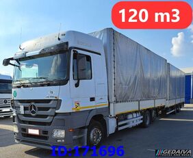 тентованный грузовик Mercedes-Benz Actros 2541 6x2 Euro5 + прицеп тентованный