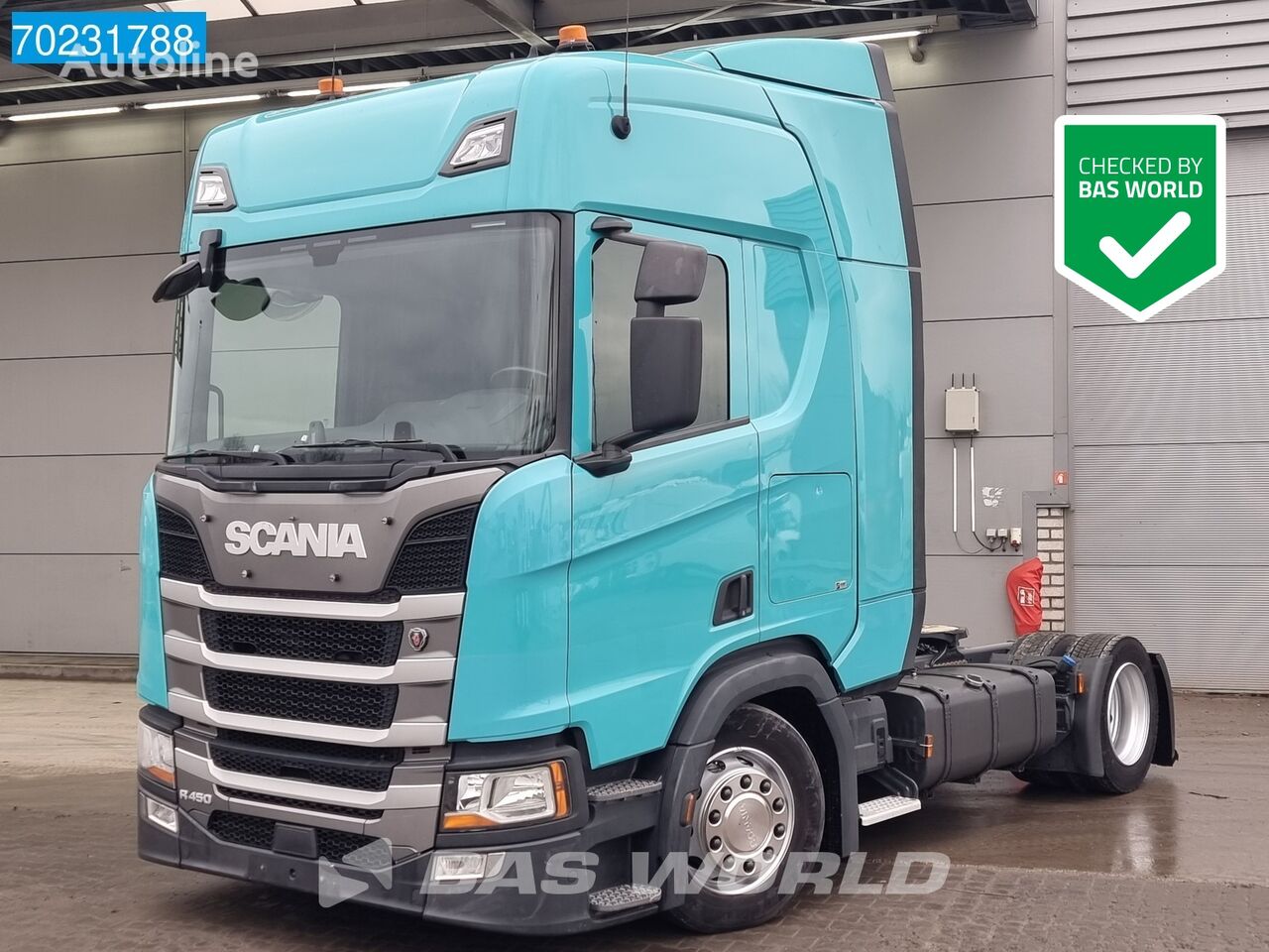 тягач Scania R450 4X2 Mega ACC 2x Tanks Retarder Navi Euro 6