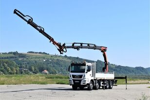 бортова вантажiвка MAN TGS 35.440 8x4 Darus PALFINGER PK 34002 - SH F