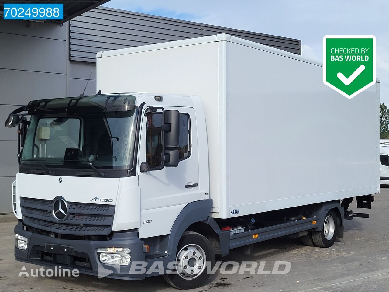 вантажівка фургон Mercedes-Benz Atego 821 4X2 8-tonner Ladebordwand Euro 6