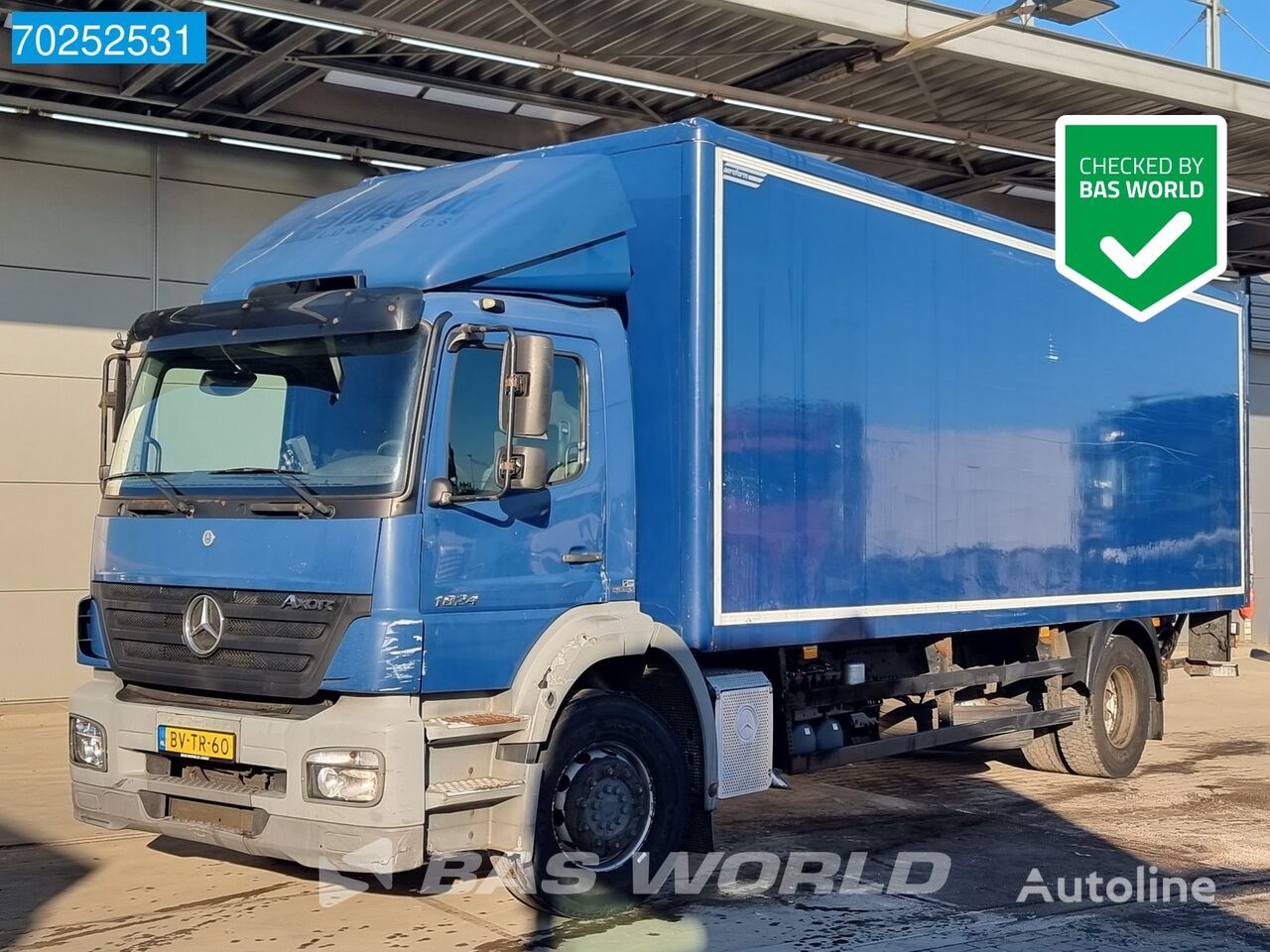 вантажівка фургон Mercedes-Benz Axor 1824 4X2 NL-Truck Ladebordwand Euro 5