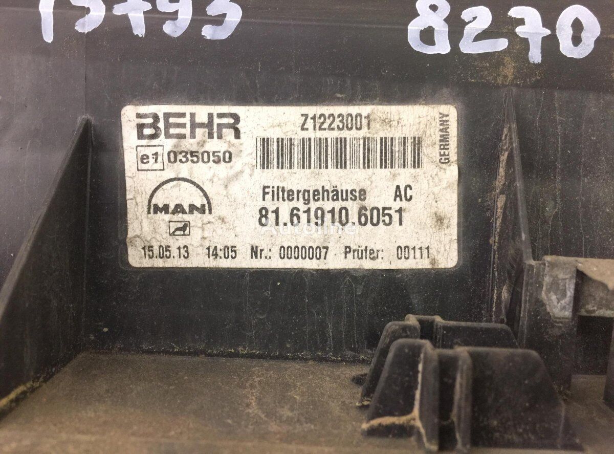 фільтр кабіни Behr TGM 18.340 (01.05-) до тягача MAN TGL, TGM, TGS, TGX (2005-2021)