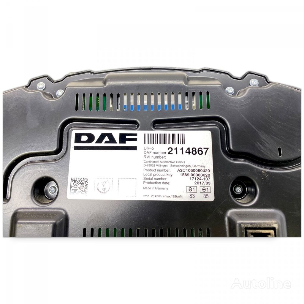 панель приладів DAF XF106 (01.14-) до тягача DAF XF106 (2014-)